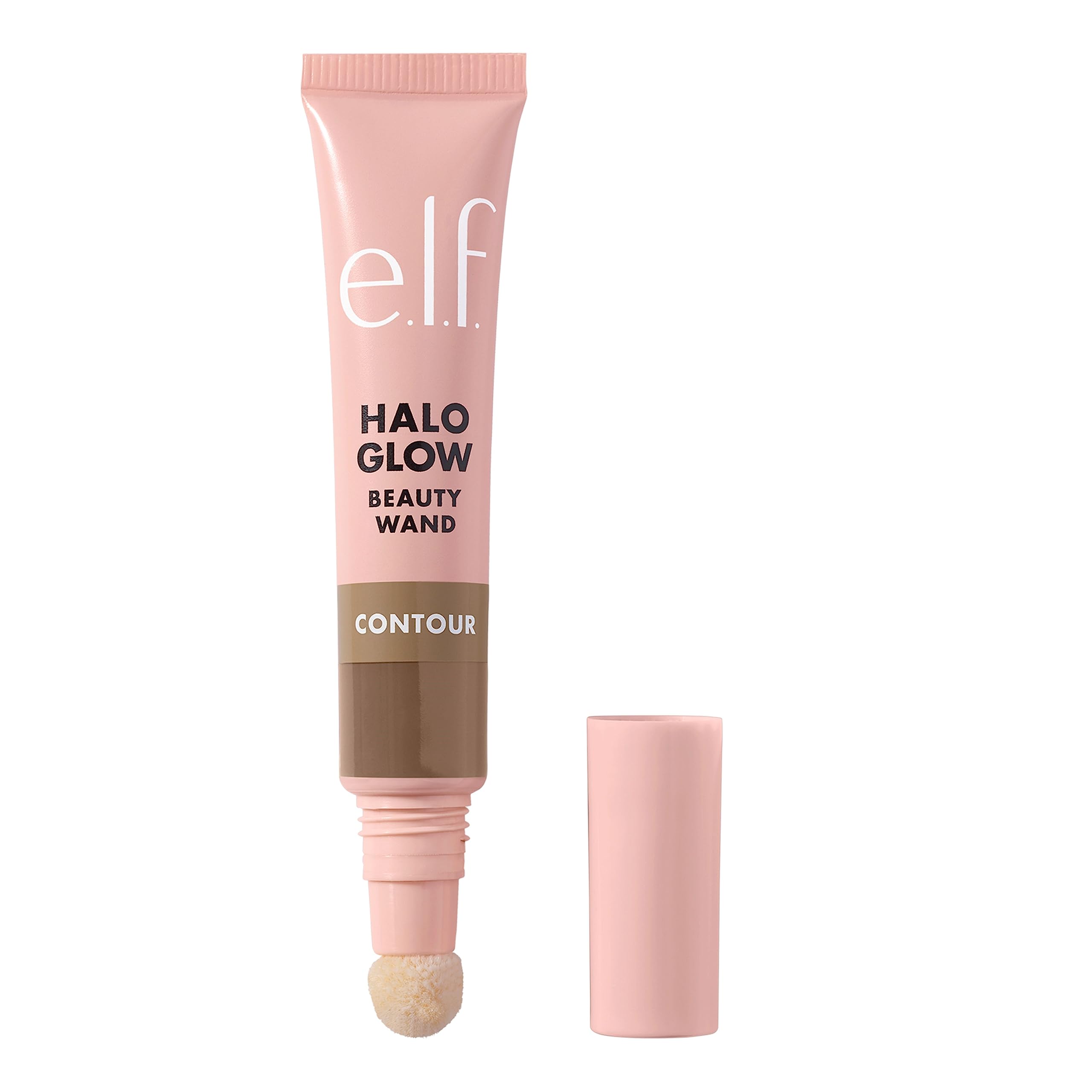 e.l.f. Halo Glow Contour wand front packaging shows compact applicator and shade fair/light