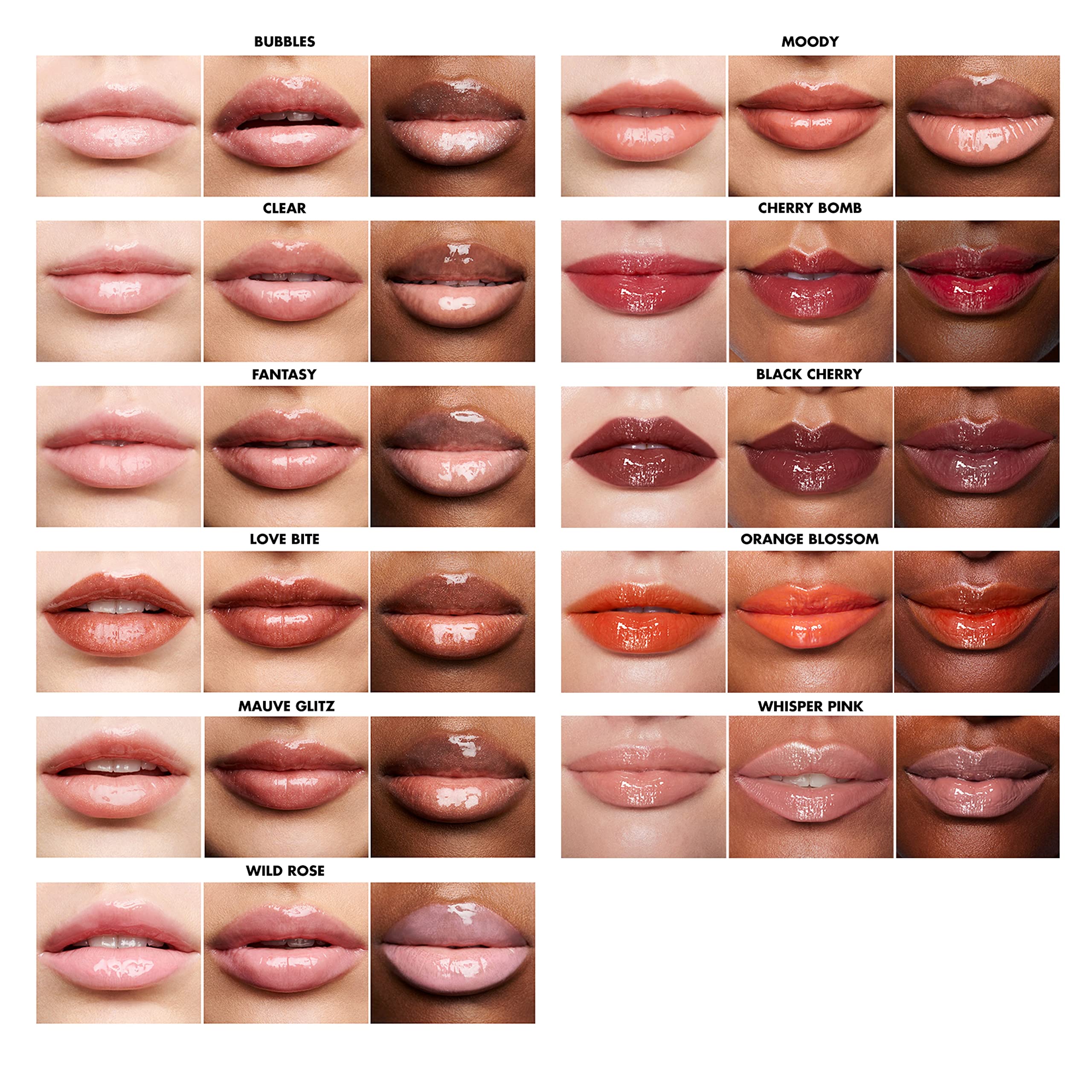 e.l.f. gloss worn in an evening setting for long-lasting polished look benefit