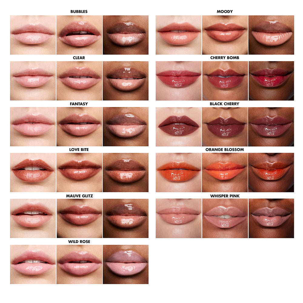 e.l.f. gloss worn in an evening setting for long-lasting polished look benefit