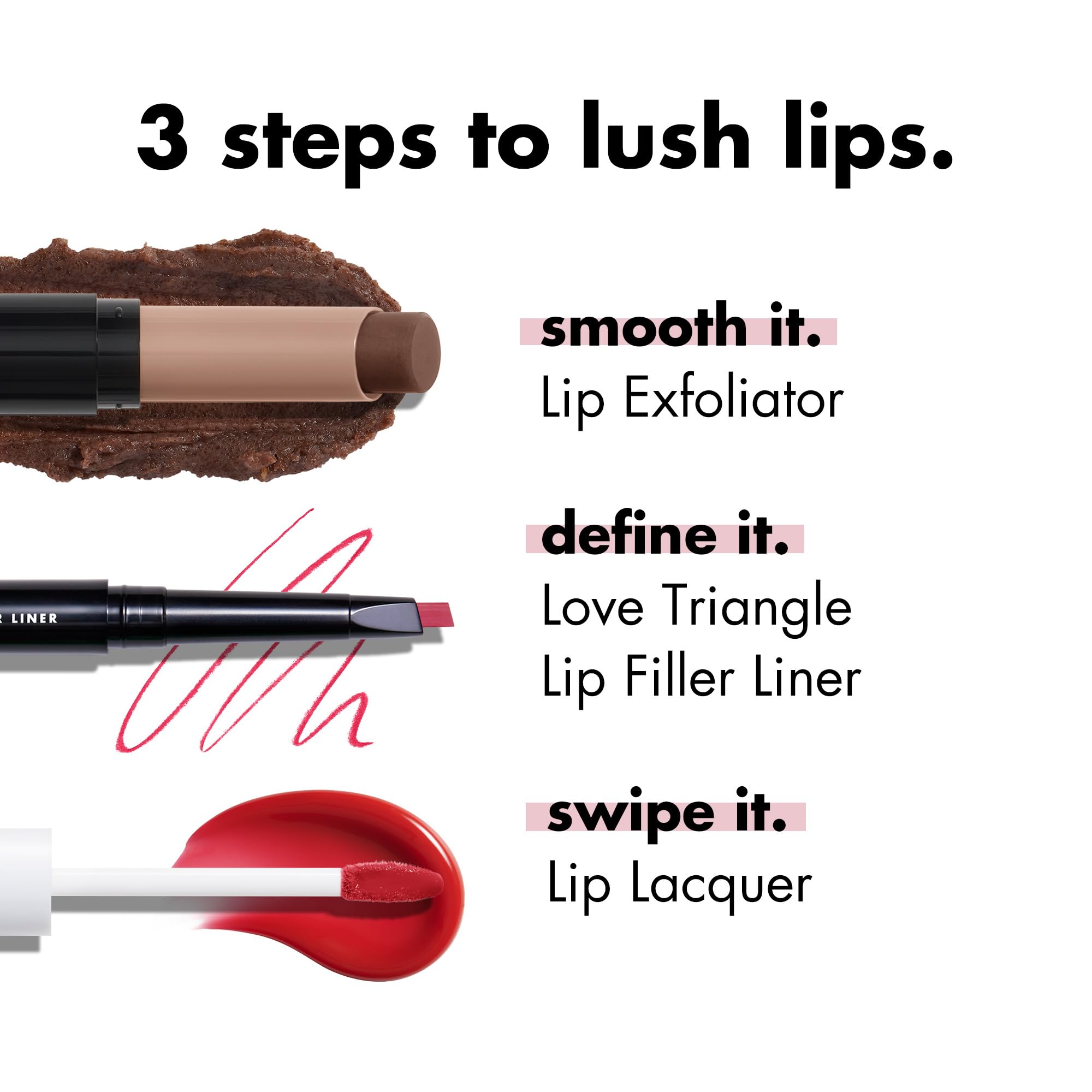 e.l.f. gloss texture swiped on skin demonstrating sheer, buildable color benefit