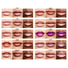 e.l.f. lip lacquer tube next to coin to show size and portability benefit
