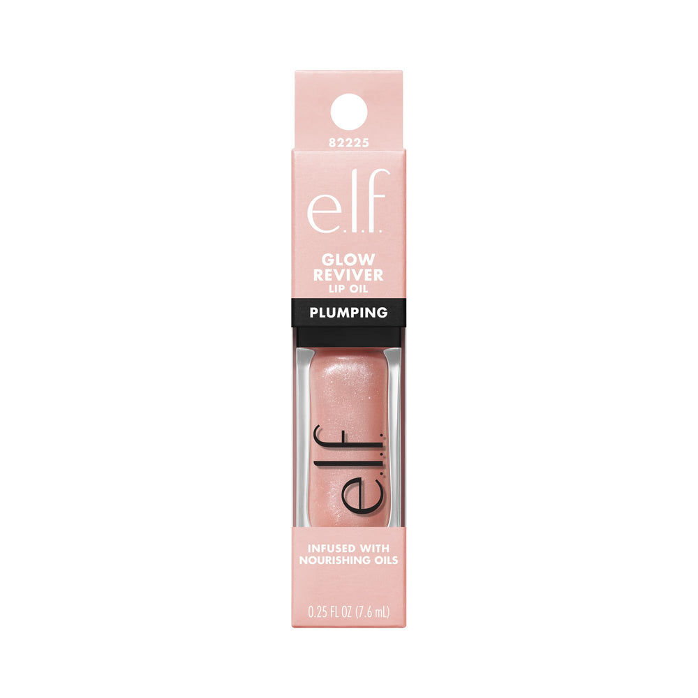 e.l.f. Glow Reviver lifestyle bag shot shows portable gloss for on-the-go refresh