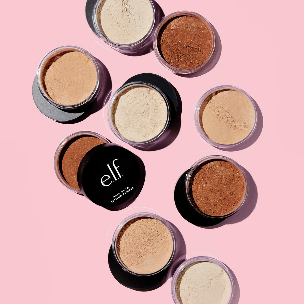 e.l.f. Halo Glow on a bathroom vanity in a routine setting suggesting effortless glow