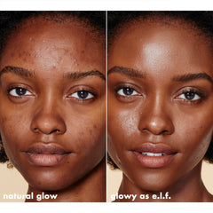 e.l.f. Halo Glow on vanity with mirror and plants, suggests everyday glowing routine