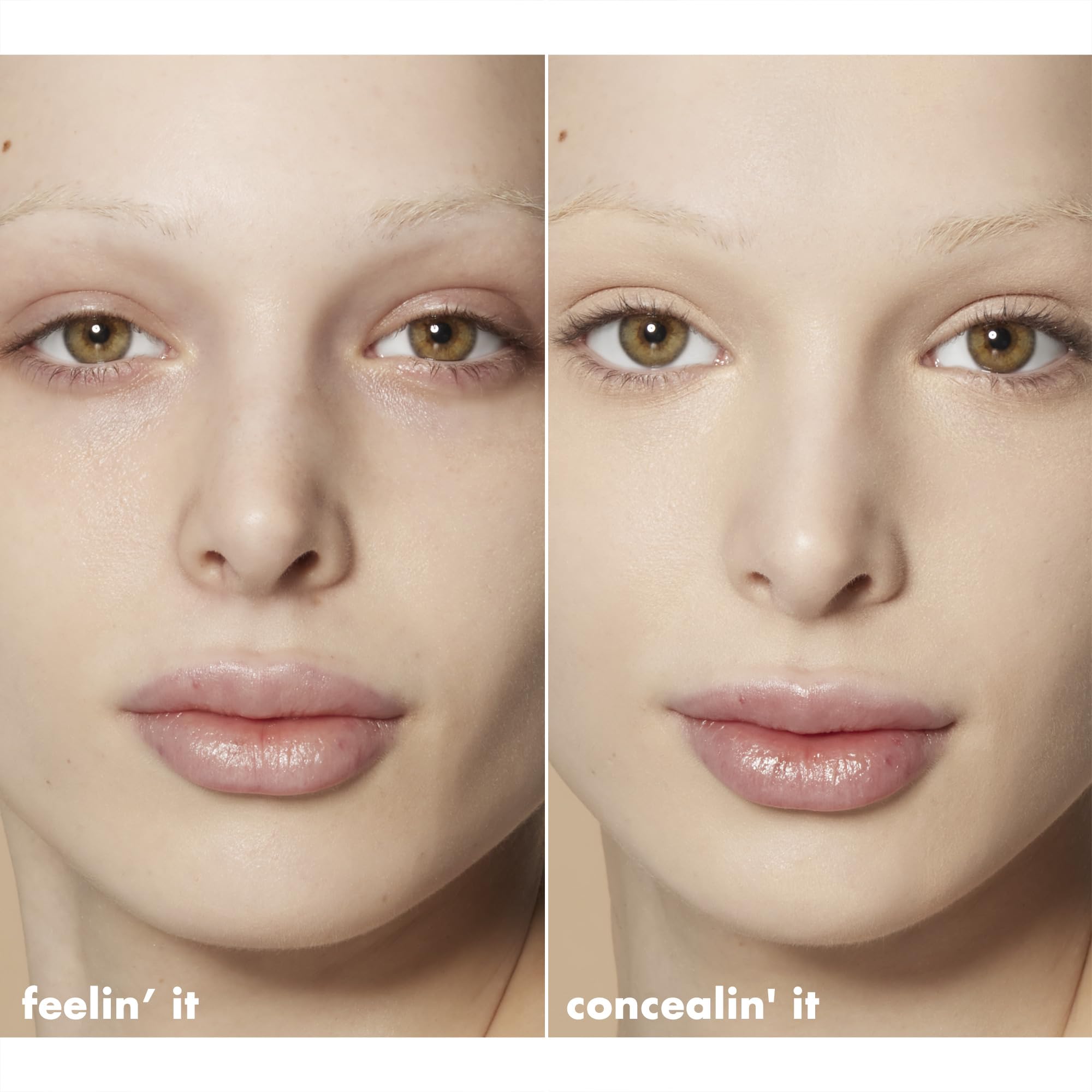 e.l.f. Hydrating Camo swatches on arm showing Light Ivory coverage and color match benefit