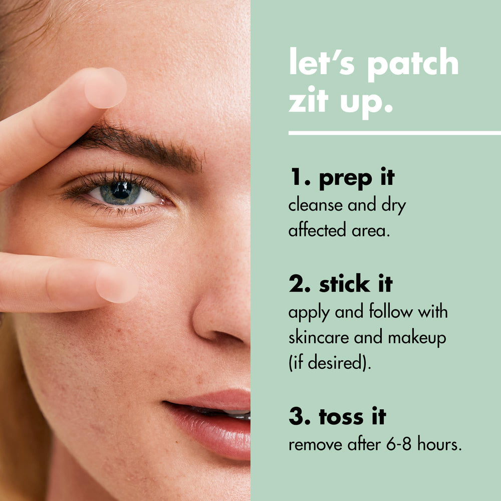 e.l.f. patch applied to cheek demonstrating protection and reduced redness