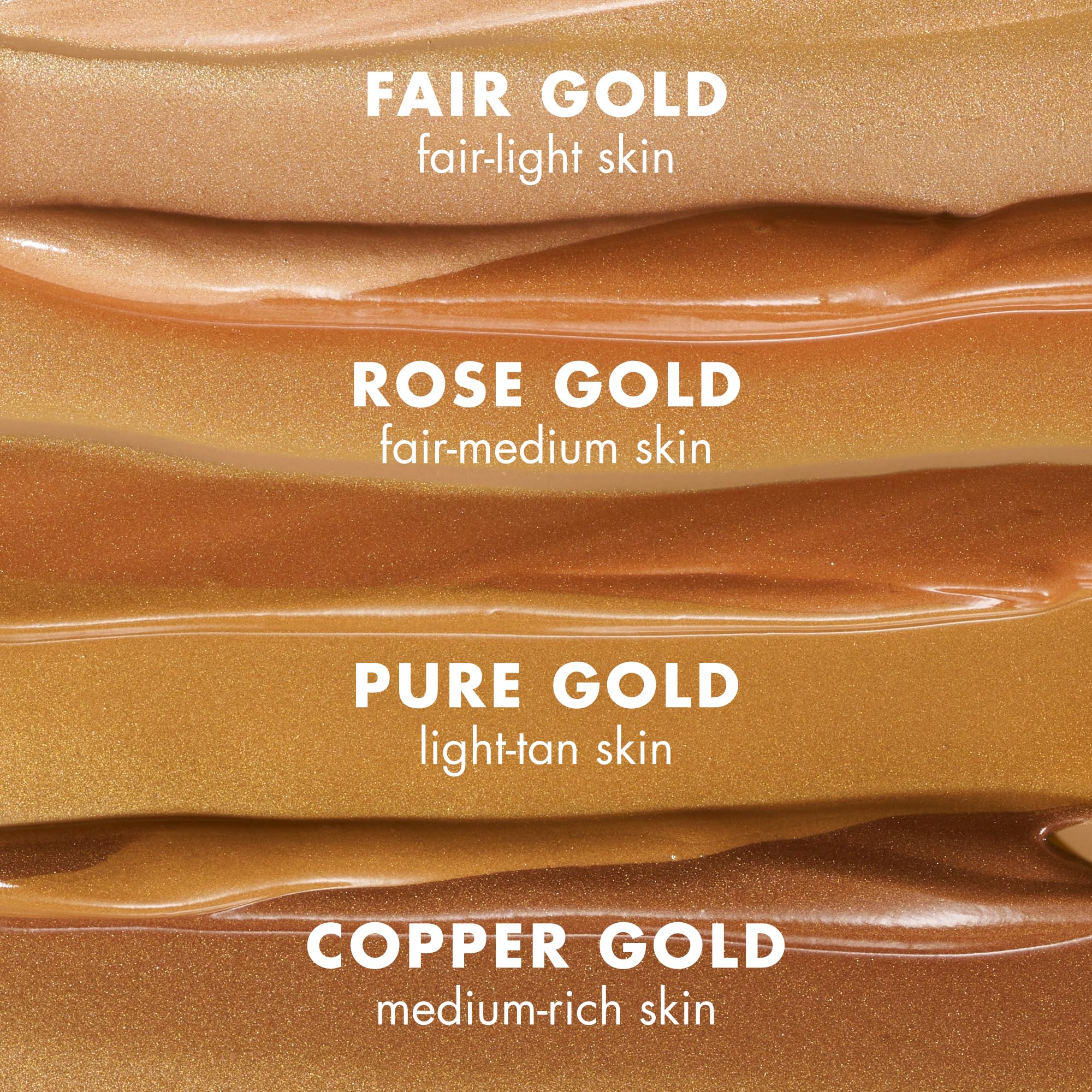 e.l.f. bronzing drops applied on shoulder showing even body bronzing result