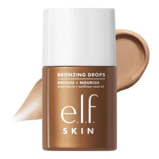 e.l.f. bronzing drops front bottle showing product and brand for instant glow
