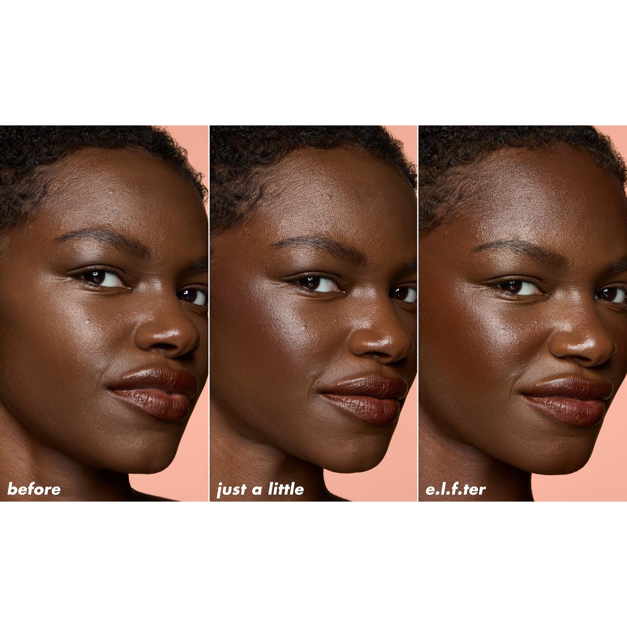 e.l.f. soft glam bronzer stick swatches on arm showing buildable color payoff