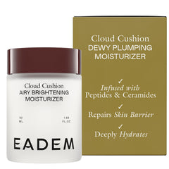 EADEM Cloud Cushion front jar showing packaging and clean design benefit