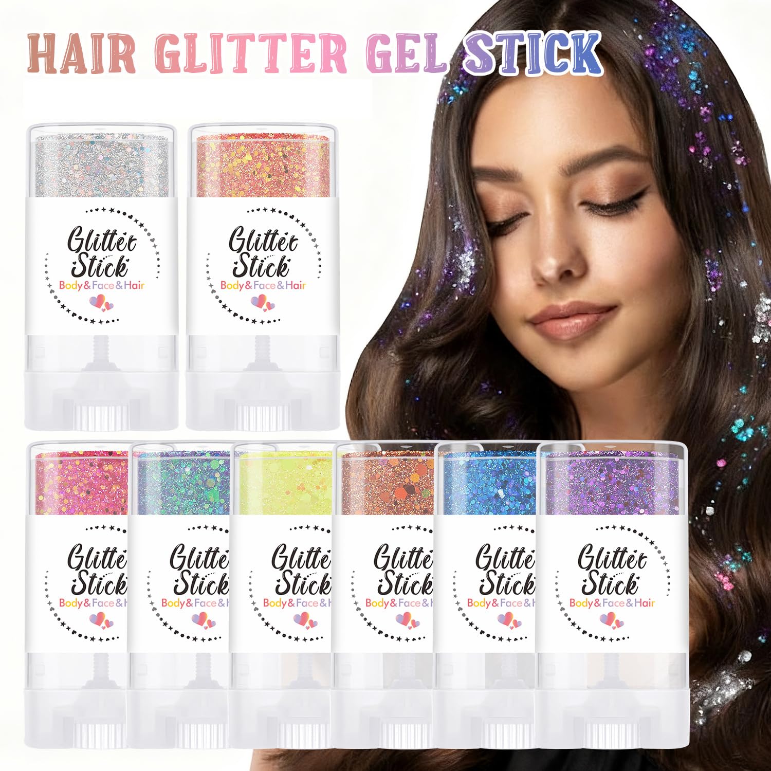 EAEVDJ applied on cheekbone creating festival-ready highlight and hold