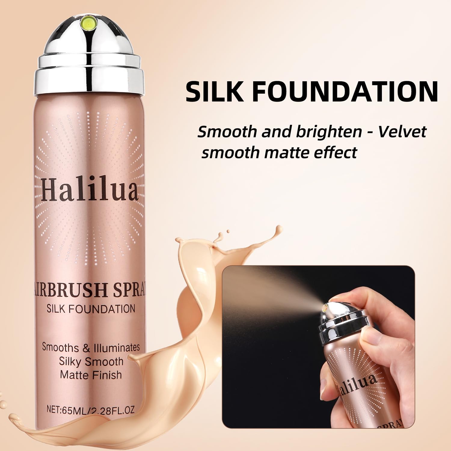 Eakroo side-by-side before and after application showing concealed blemishes and smooth finish