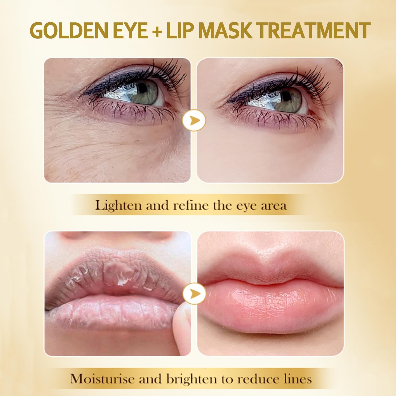 Eakroo under-eye patch applied, brand product visibly reduces tired look