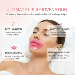 Eakroo before and after lips displaying improved softness and smoother texture