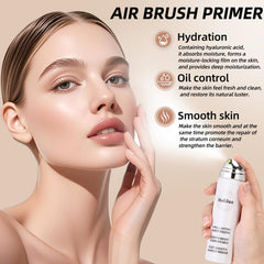 Eakroo before-and-after half face highlighting pore-blurring and coverage