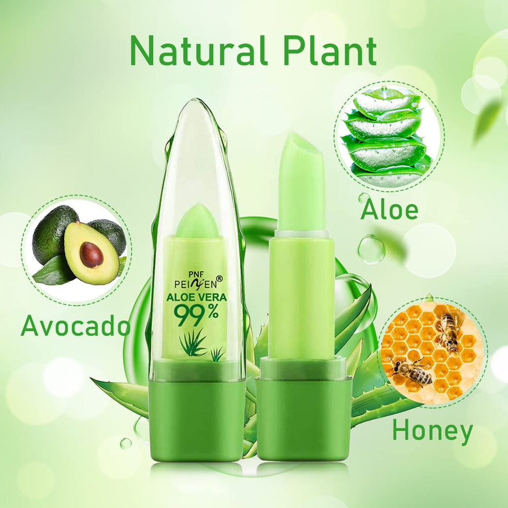 Eakroo aloe vera plant beside stick highlighting soothing ingredients