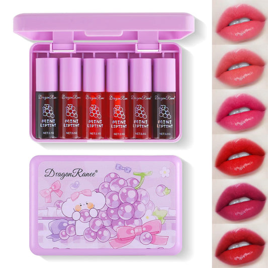 Eakroo front packaging showing six grape-inspired tint tubes and color preview for easy picking