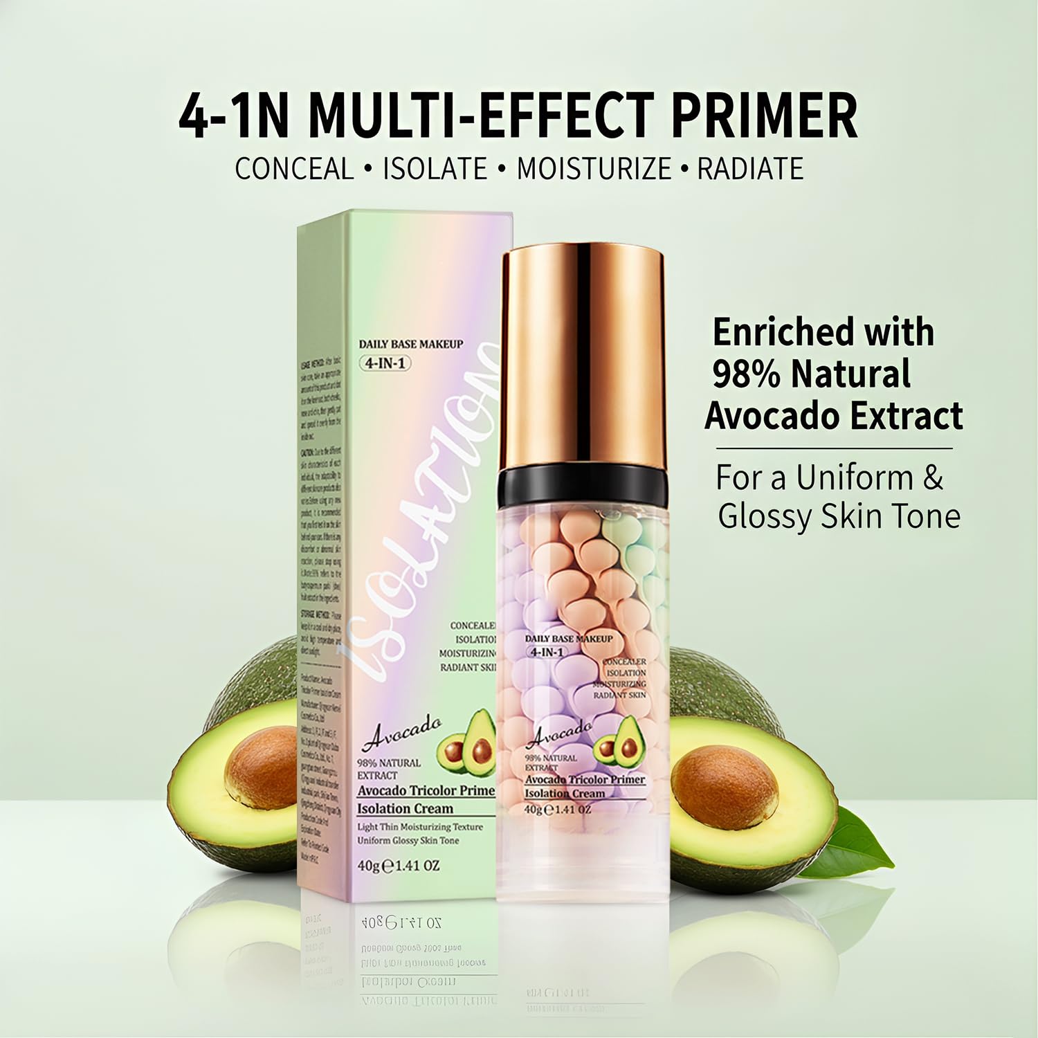Eakroo in a makeup bag scene showing portability and quick routine benefit