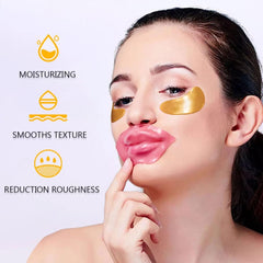 Eakroo collagen lip mask close-up demonstrating moist texture