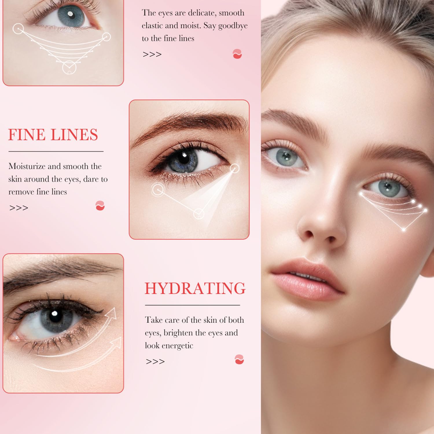 Eakroo single hydrogel eye patch close-up highlighting smooth texture