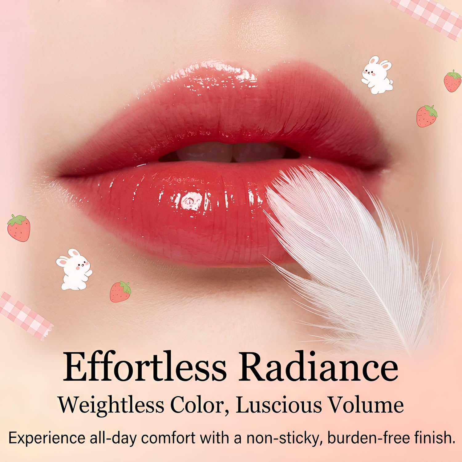 Eakroo texture drops on hand showcasing glossy finish and lightweight feel benefit