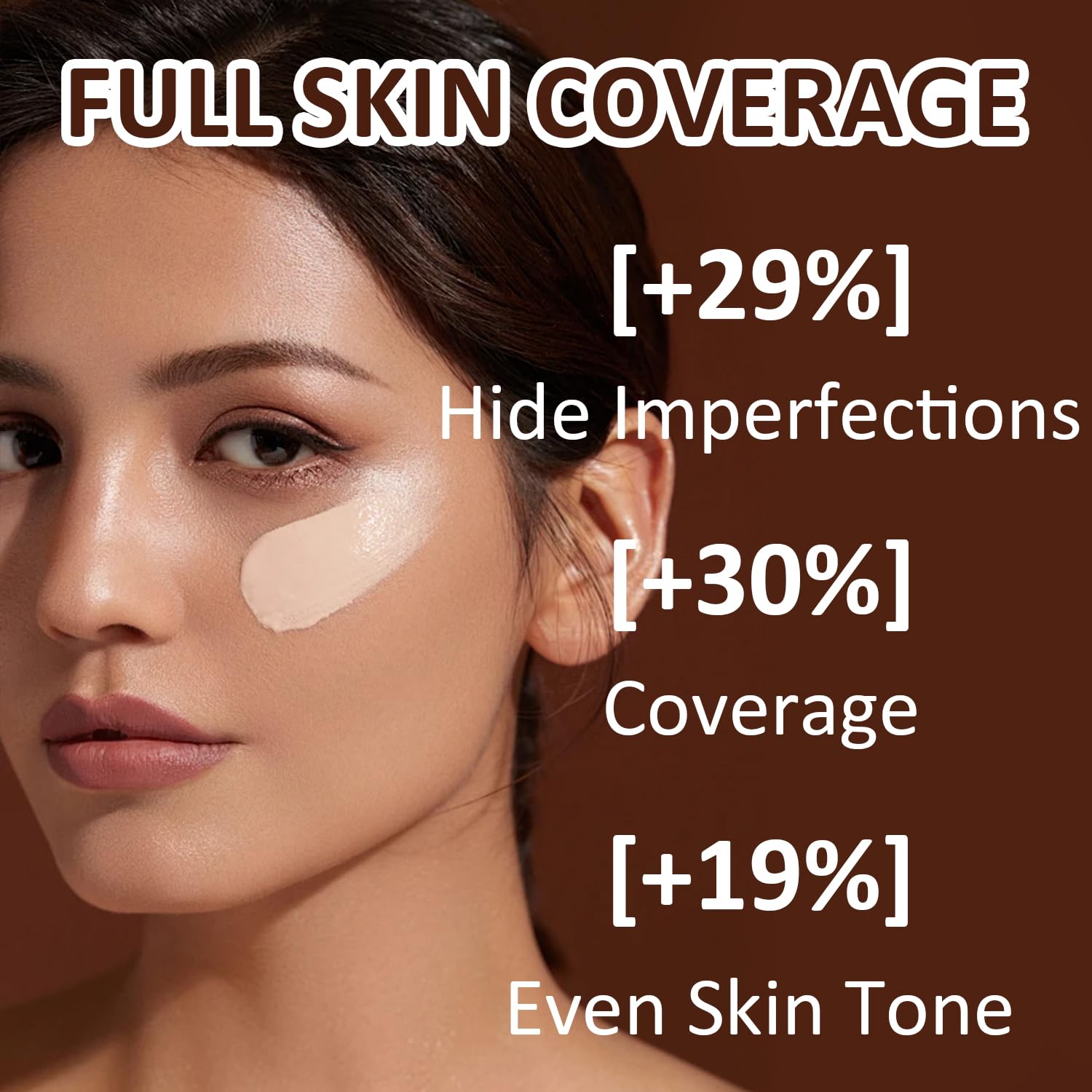 Eakroo texture swatch on skin displaying lightweight, blendable finish