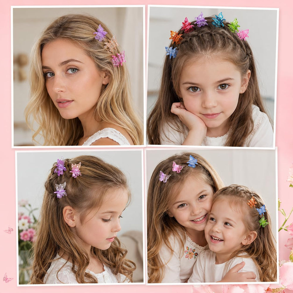 EAONE butterfly clip clipped into hair demonstrating a decorative Y2K accent and gentle grip