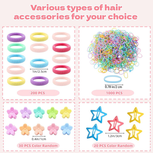 EAQIOIL close-up of colorful elastic rubber bands showing stretch and durability for styling