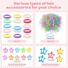 EAQIOIL close-up of colorful elastic rubber bands showing stretch and durability for styling