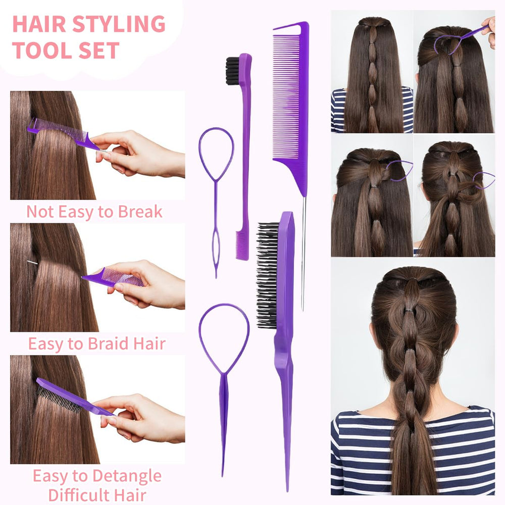 EAQIOIL styled doll hair using set accessories for play and craft versatility