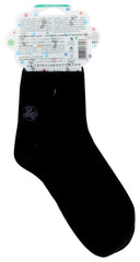 Earth Therapeutics aloe vera socks black fabric detail showing lush pile and conditioning infusion