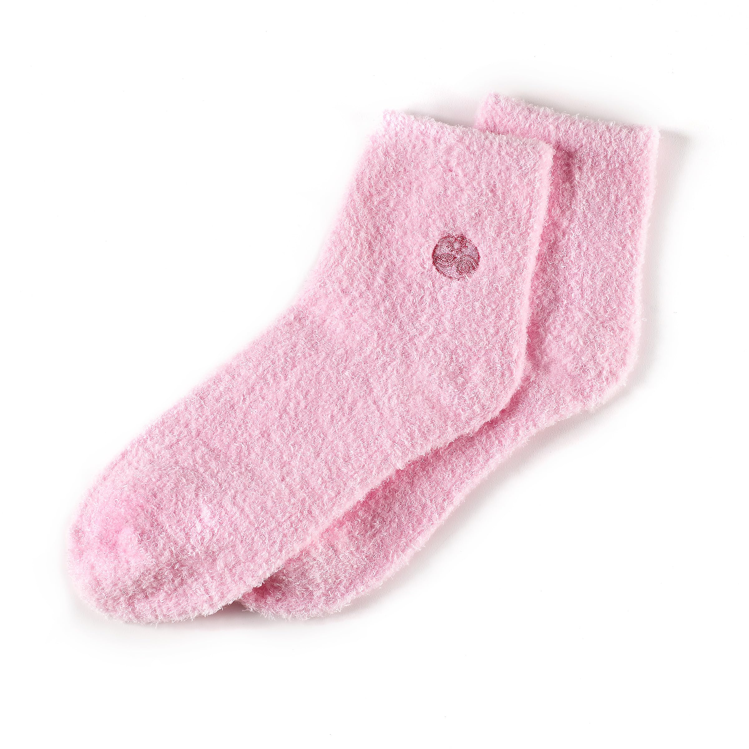 Earth Therapeutics aloe vera socks close-up of fuzzy texture offering plush moisture