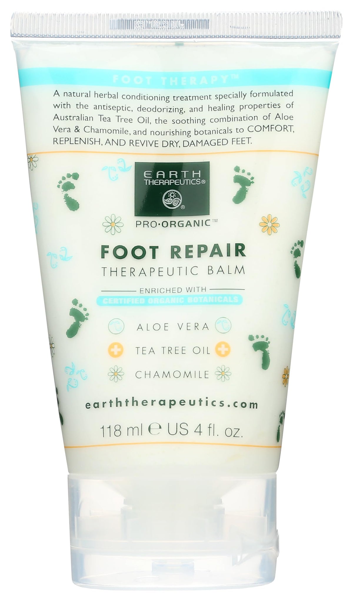 Earth Therapeutics front jar view showing clear label and benefit