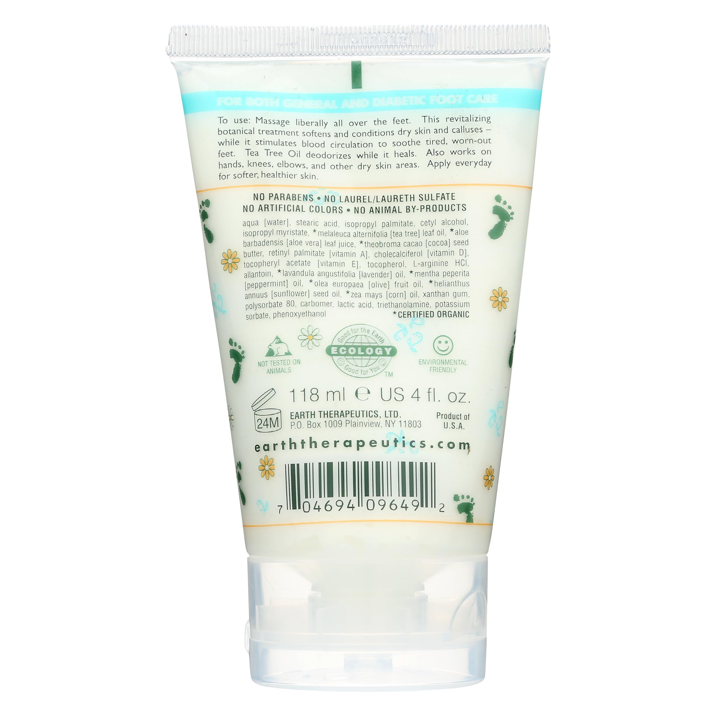 Earth Therapeutics open jar texture close-up demonstrating rich balm