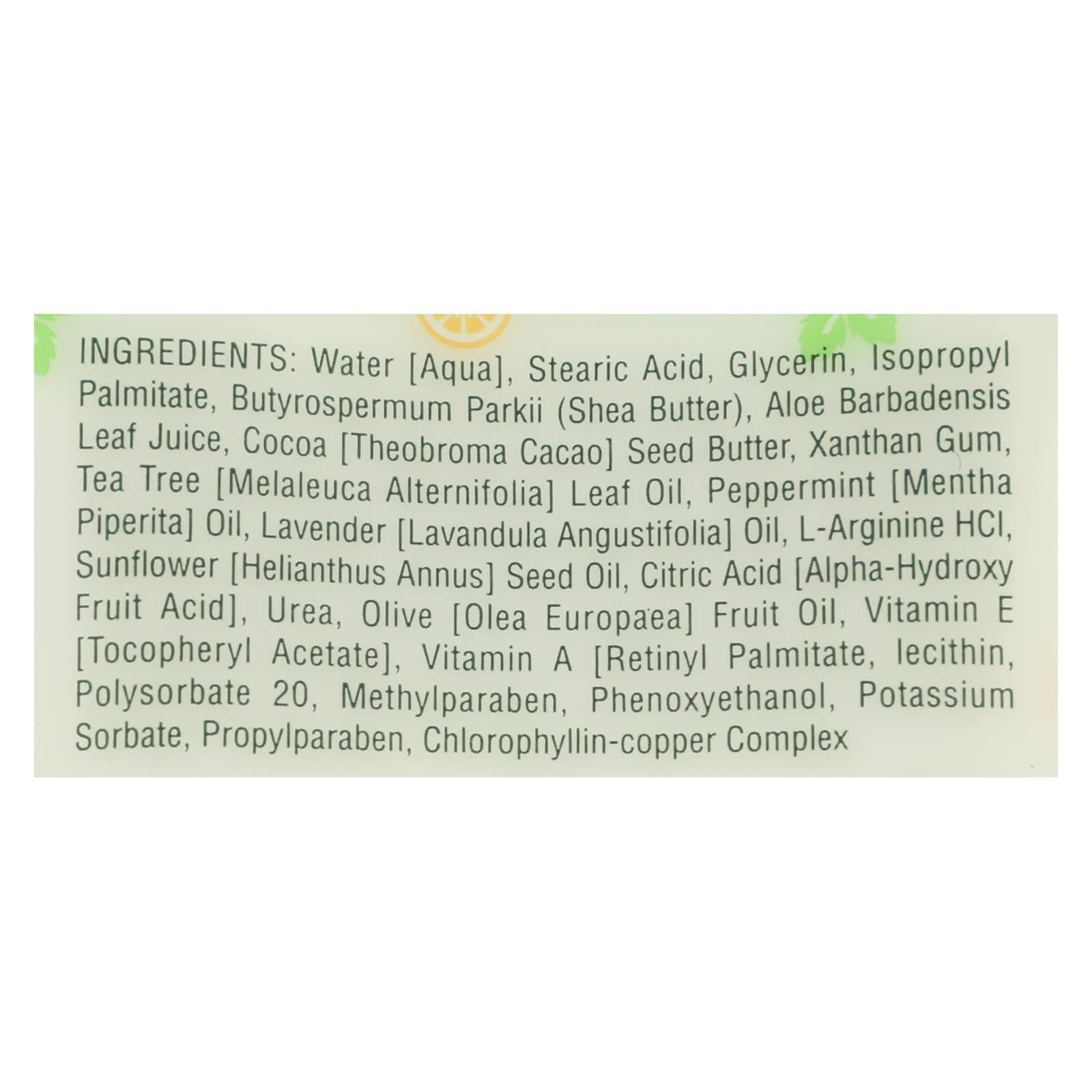 Earth Therapeutics texture closeup creamy balm demonstrating rich moisture for dry heels