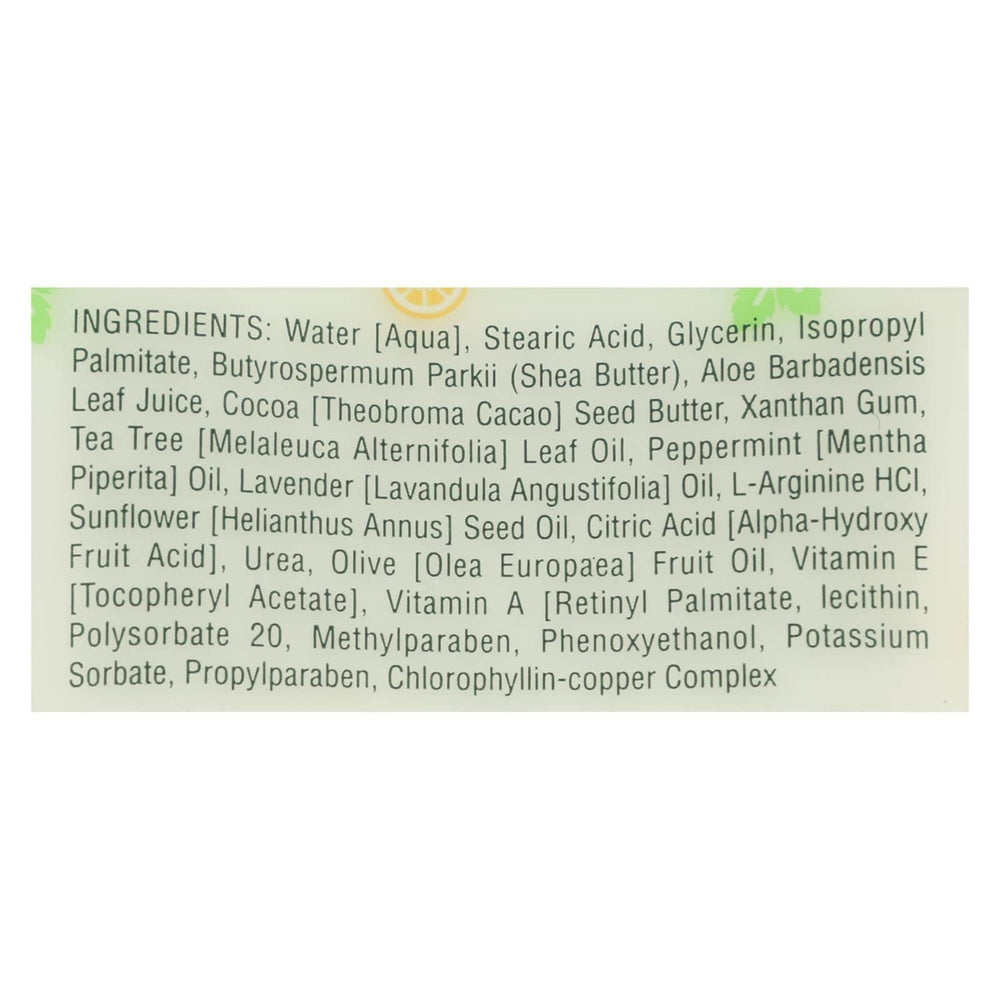 Earth Therapeutics texture closeup creamy balm demonstrating rich moisture for dry heels
