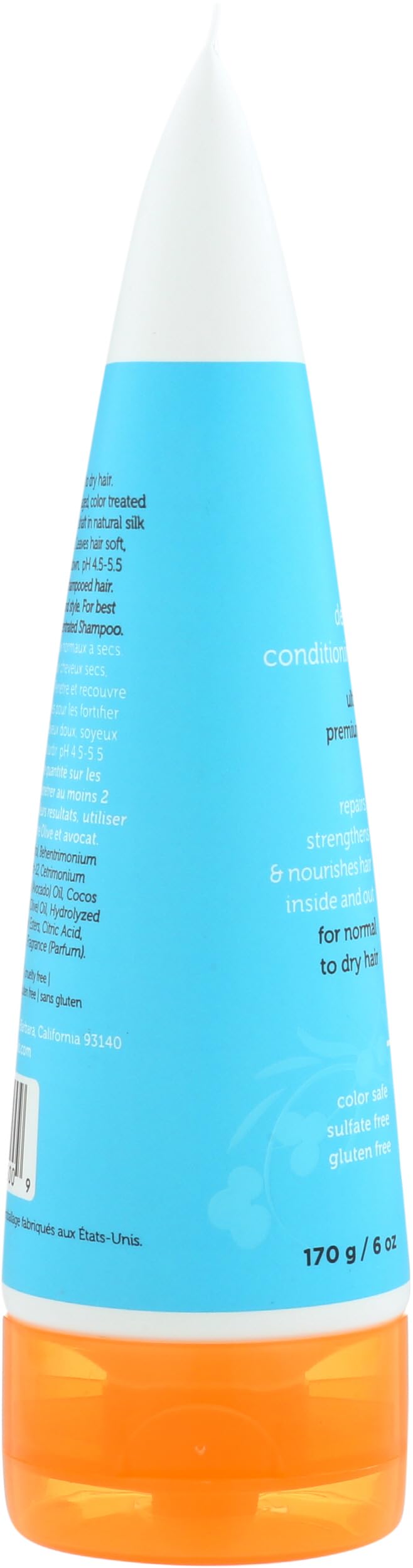 Earth Therapeutics ingredient label close-up showing olive and avocado extracts
