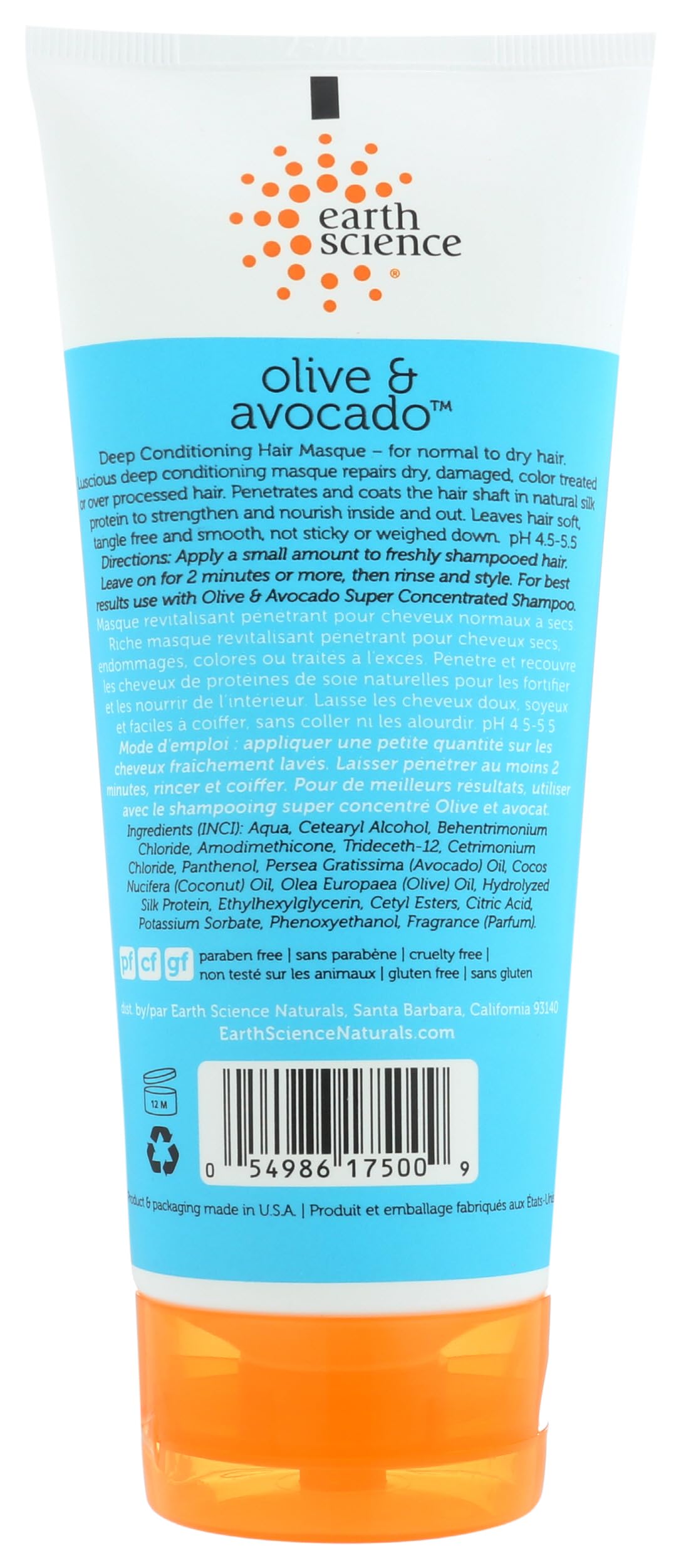 Earth Therapeutics masque creamy texture close-up highlighting rich conditioning feel
