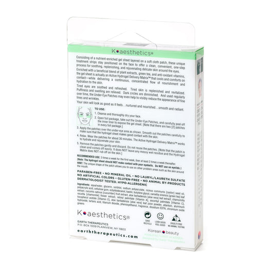 Earth Therapeutics single pair close-up on hand illustrating gentle adhesive and cooling