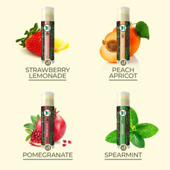Earth's Daughter four tubes arranged to display assorted natural organic flavors