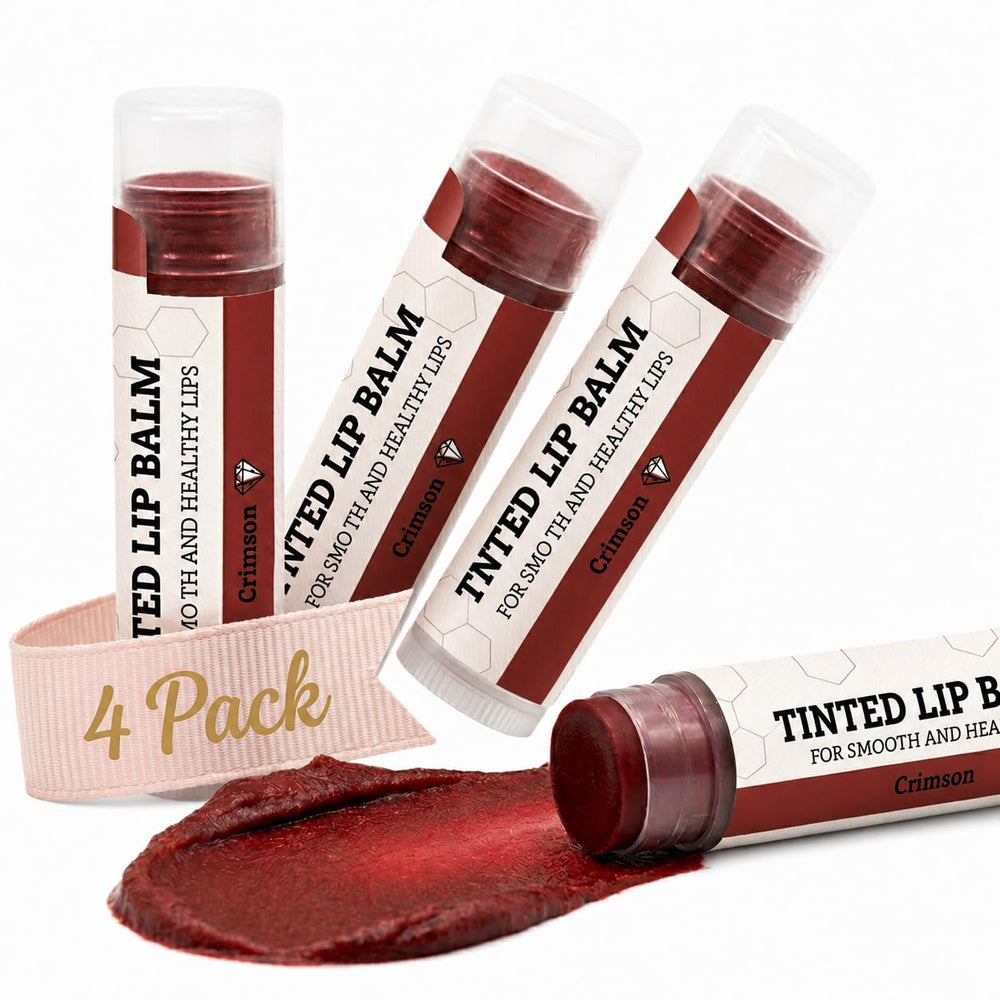 Earth's Daughter front packaging showing crimson tinted balm and benefits