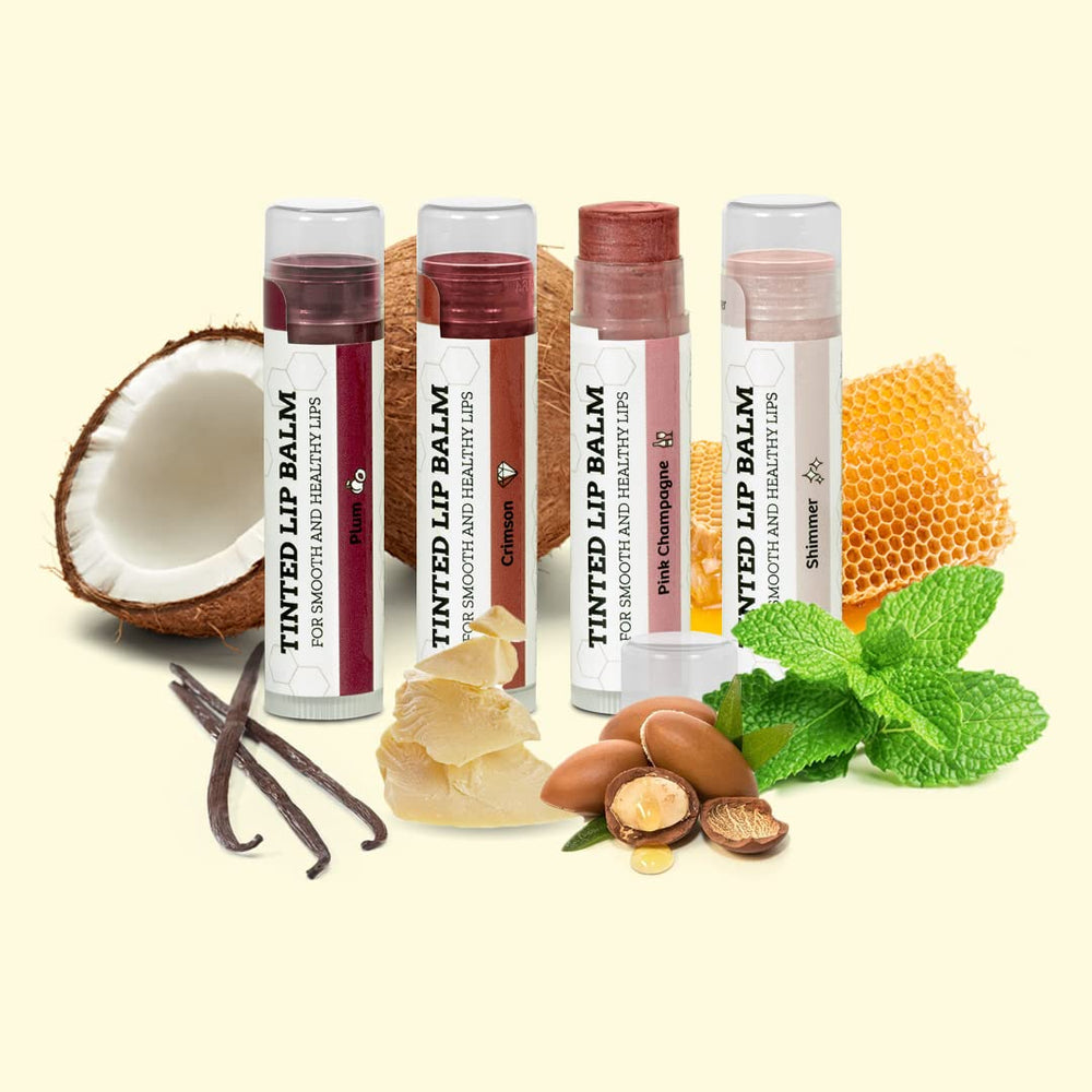 Earth's Daughter flatlay with beeswax and oils showing natural ingredient focus