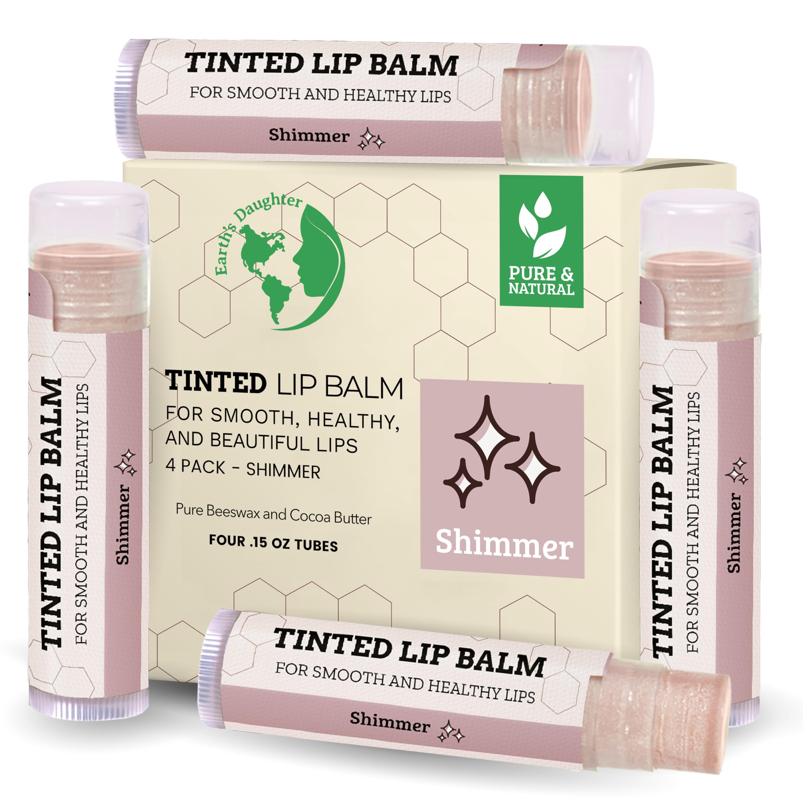 Earth's Daughter natural ingredients arranged to show organic sourcing benefits
