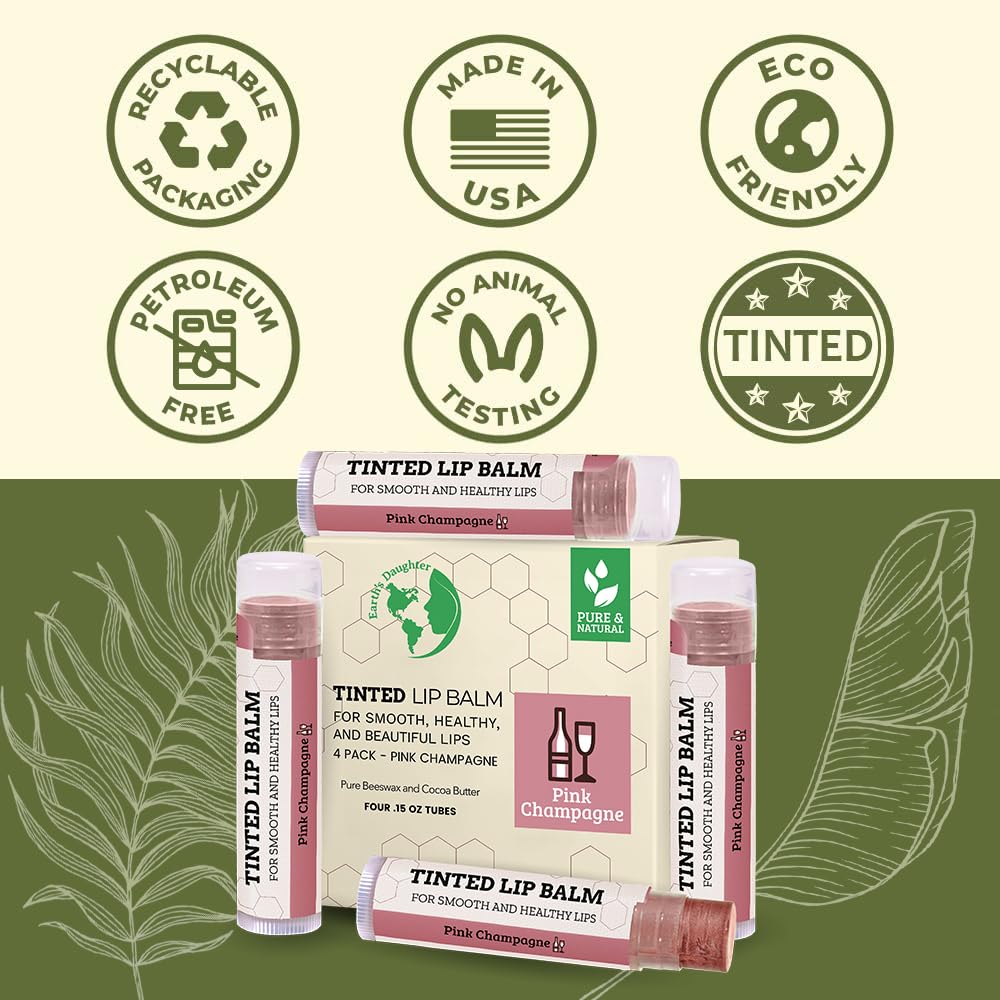 Earth's Daughter swiped on lips lifestyle photo with natural sheen