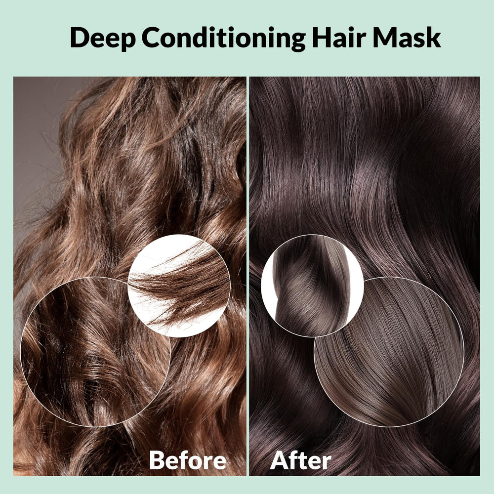 Eastgirl mask applied to towel-dried hair demonstrating easy absorption