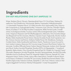 EASYDEW ingredient label close-up emphasizing active concentrations