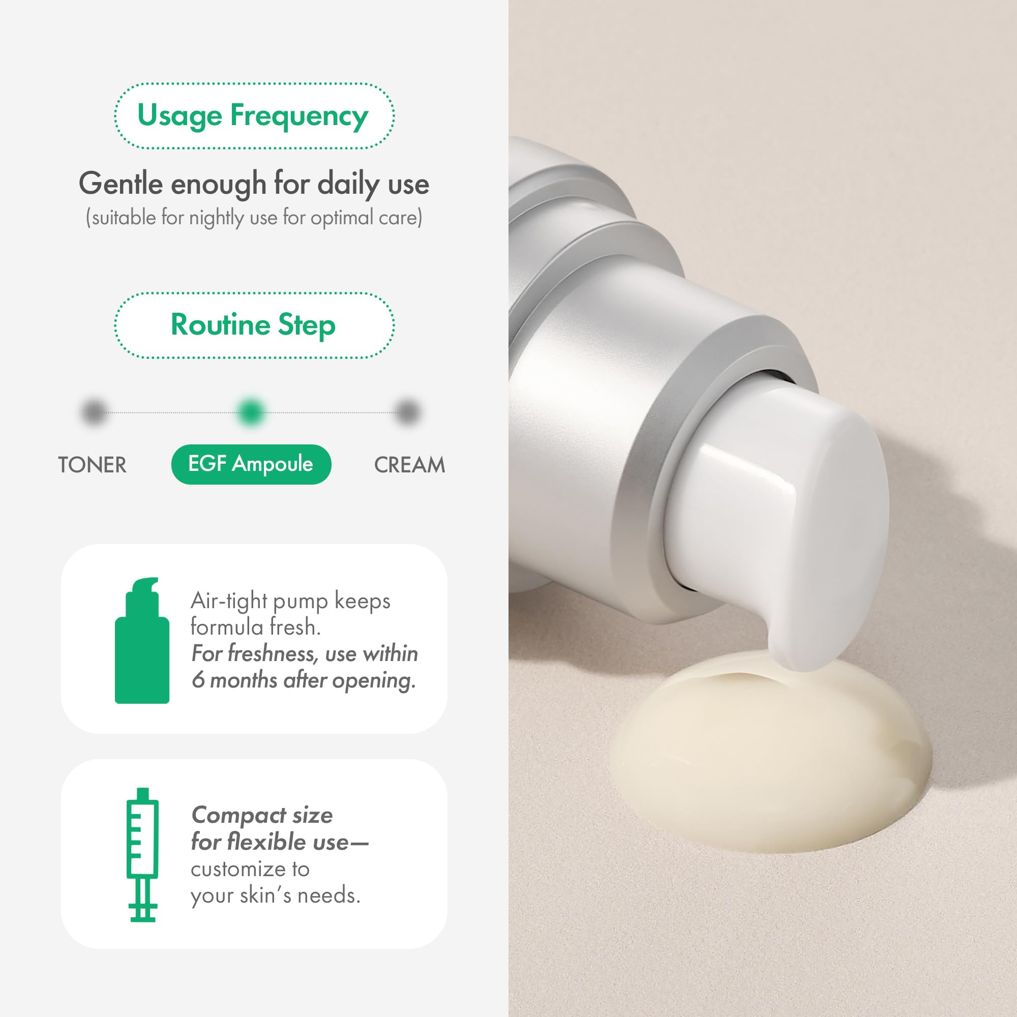 EASYDEW nighttime skincare scene illustrating calming, restorative use