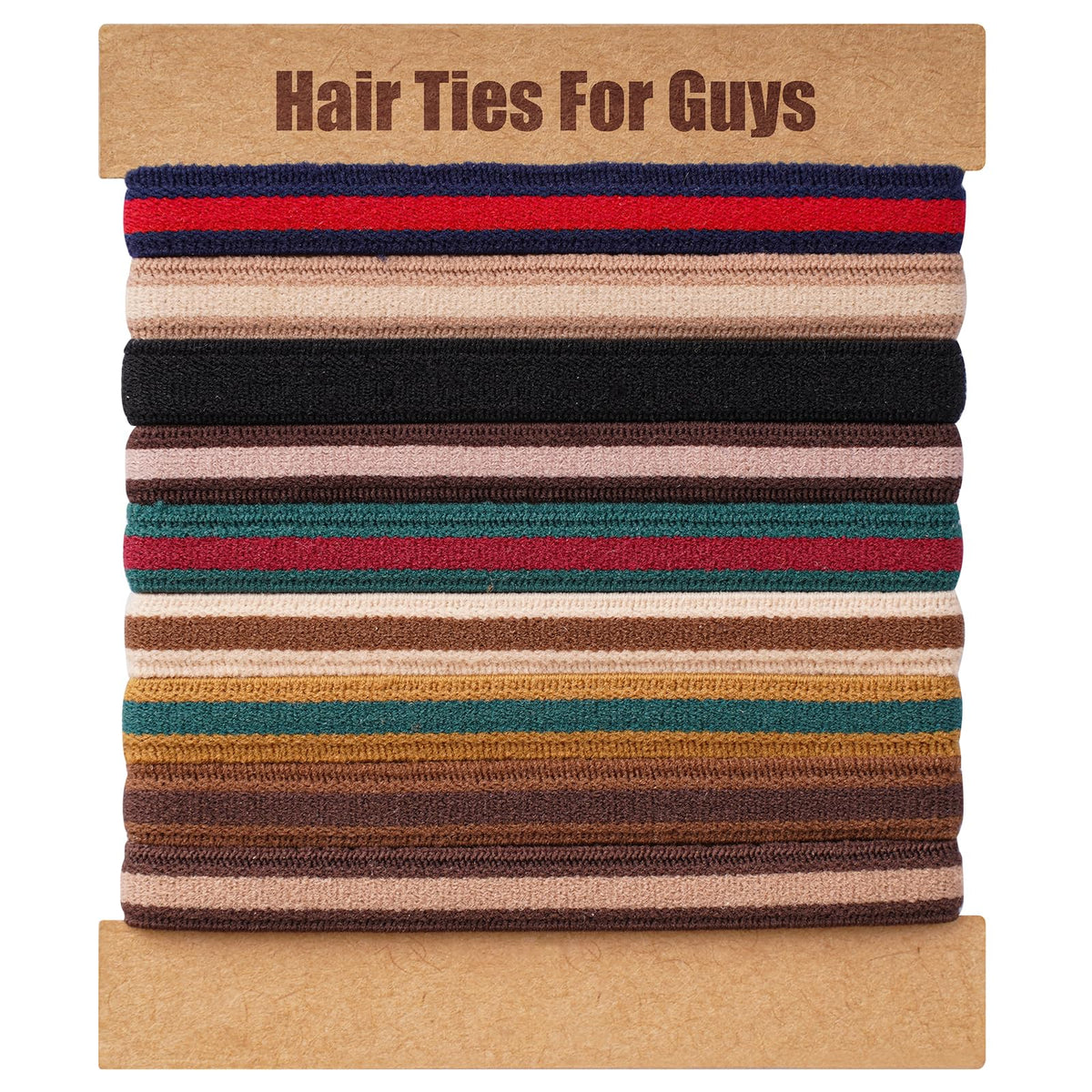 EasYoung front packaging showing nine braided hair ties and masculine design benefits