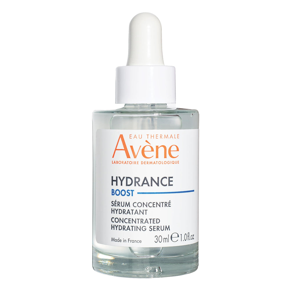 Eau Thermale Avène front bottle showing compact hydrating serum packaging and clarity