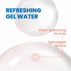 Eau Thermale Avène closeup texture of water-gel serum demonstrating lightweight hydration